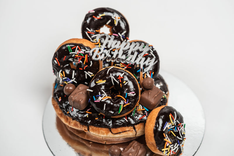 Last Minute Donut Cake