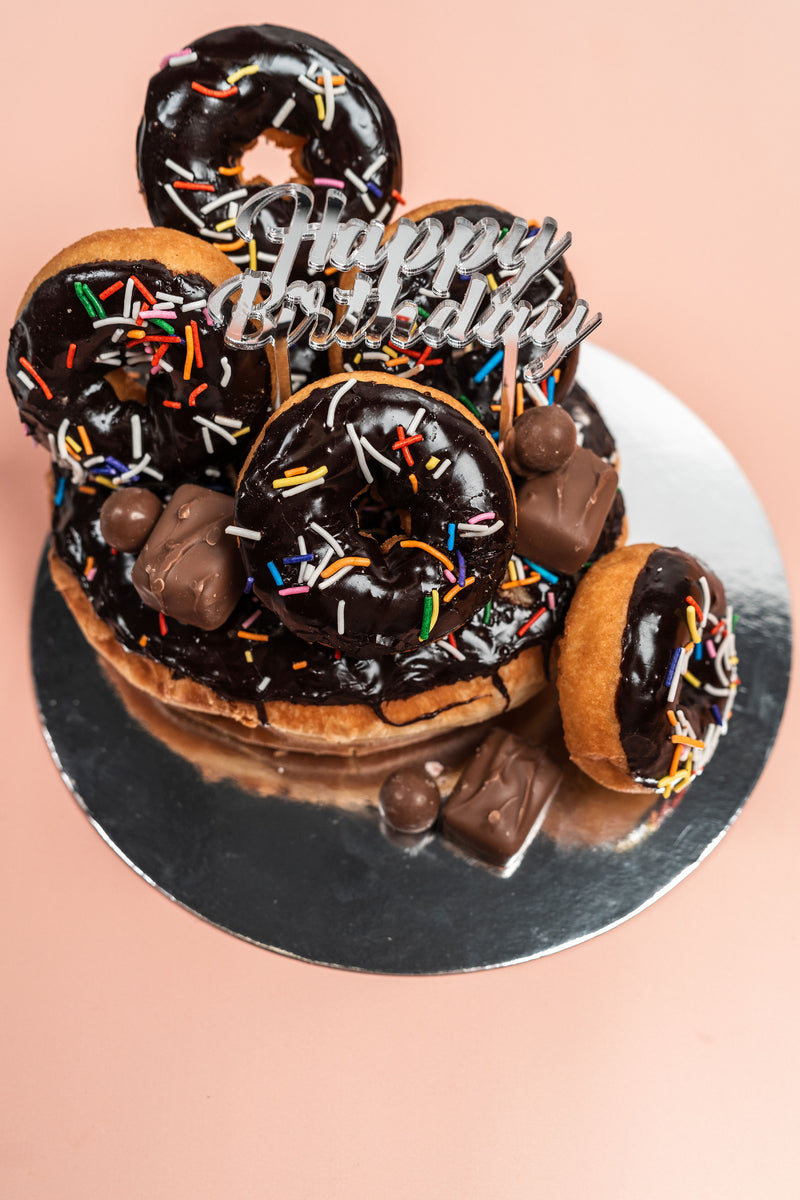 Last Minute Donut Cake